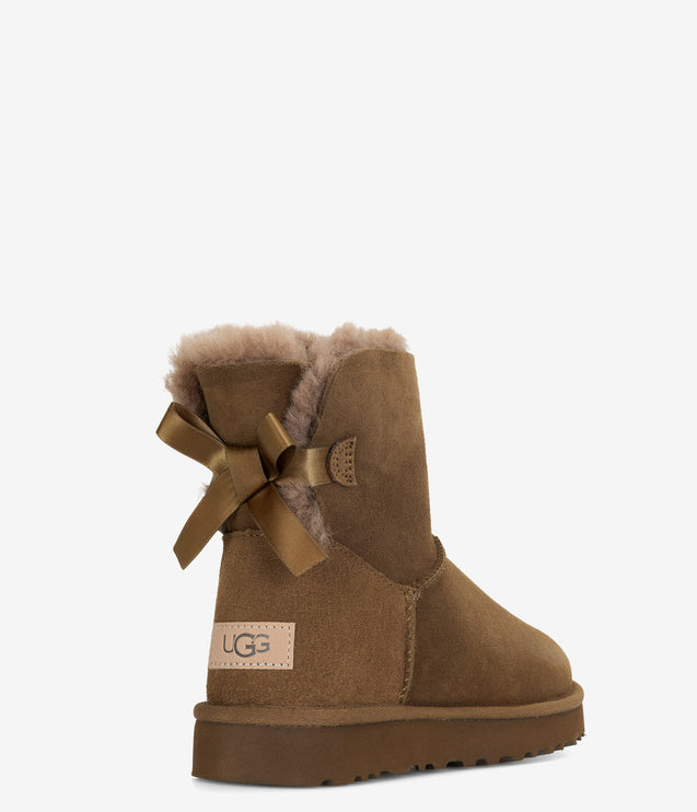 UGG Mini Bailey Bow II Sheepskin Boot - Light Bronze