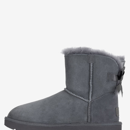 UGG Mini Bailey Bow II Sheepskin Boot - Obsidian