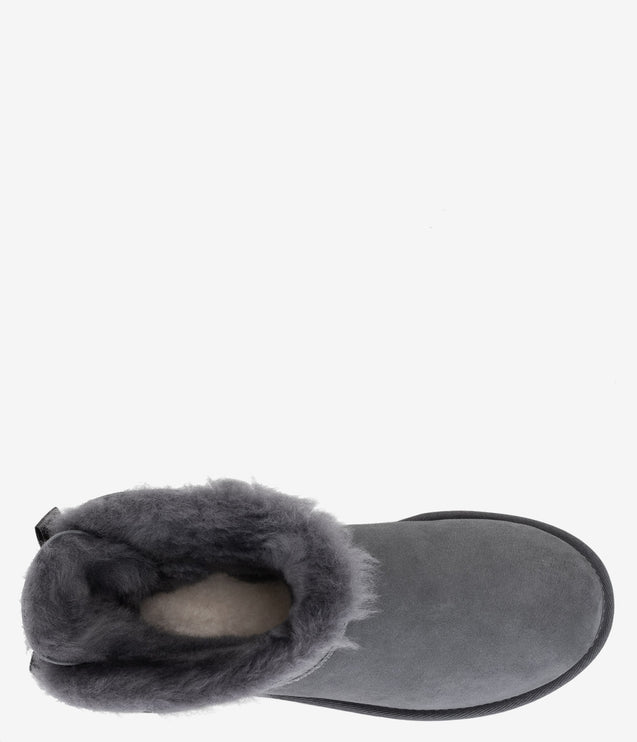 UGG Mini Bailey Bow II Sheepskin Boot - Obsidian
