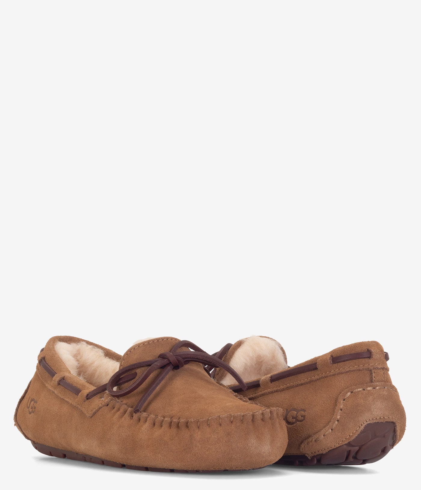 ugg dakota slipper tobacco Slippers Womens 7 Moccasin Tan Leather Lace Up Casual Comfort Flats These cozy slippers feature a plush wool lining for extra warmth and a sturdy rubber sole designed to withstand quick trips to the mailbox or around the block with the dog UGG DAKOTA WOMEN'S Brown's