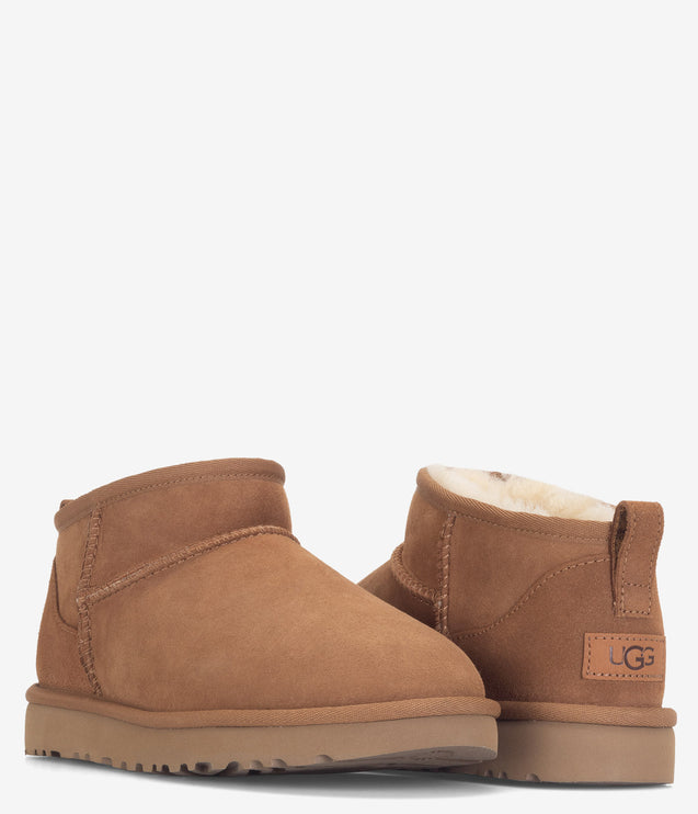 UGG Classic Ultra Mini Sheepskin Boot - Chestnut