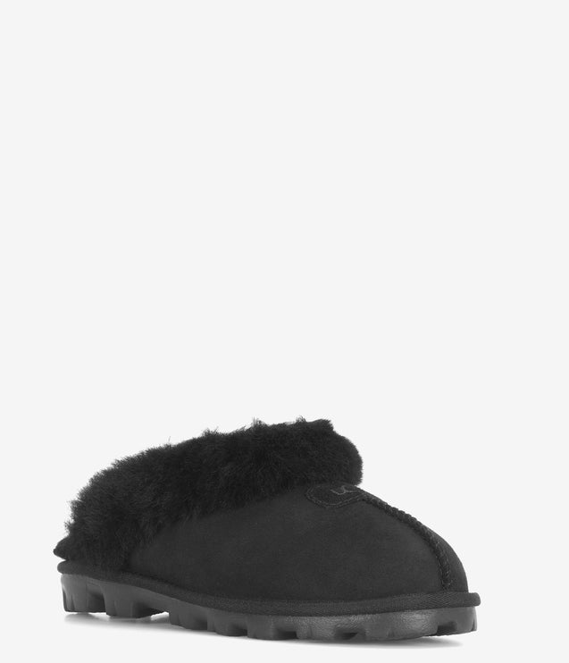 UGG Coquette Sheepskin Slipper - Black