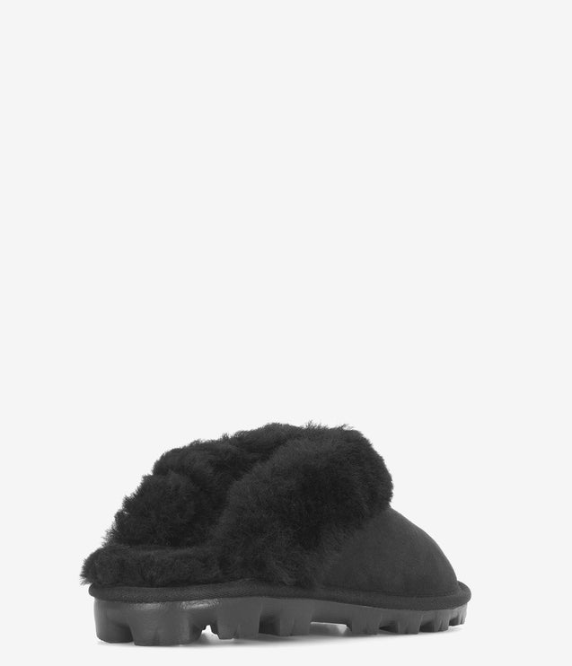 UGG Coquette Sheepskin Slipper - Black