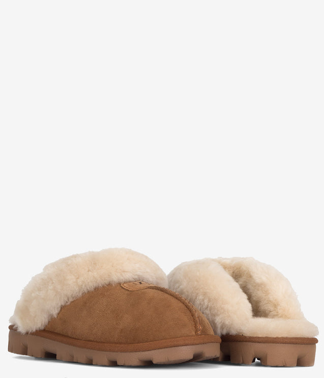 UGG Coquette Sheepskin Slipper - Chestnut