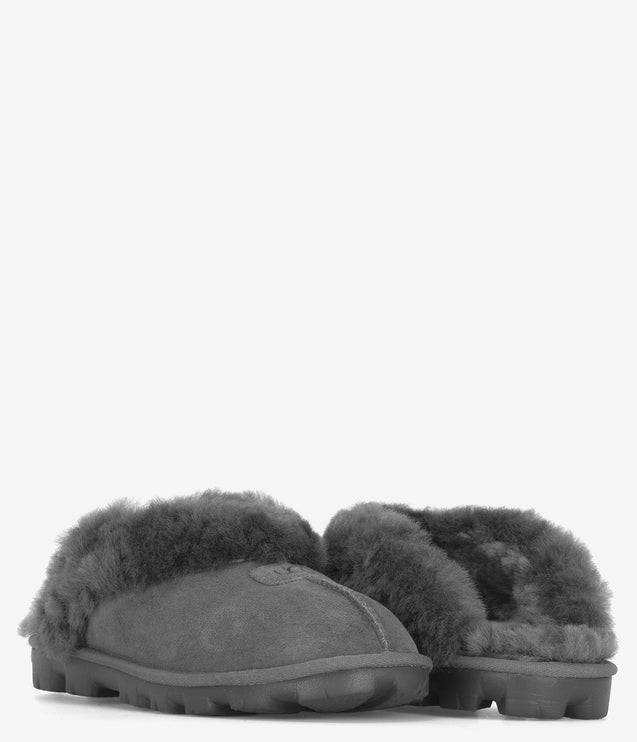 UGG Coquette Sheepskin Slipper - Grey