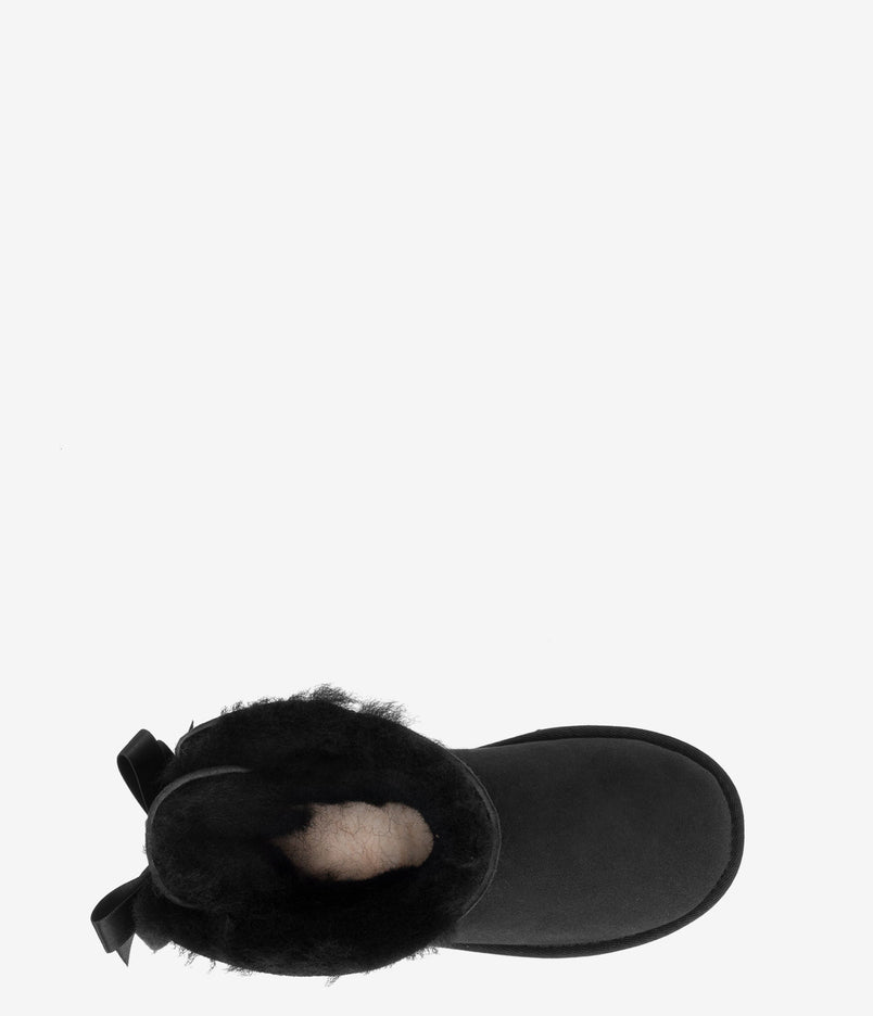 UGG Kids Bailey Bow II Sheepskin Boot - Black