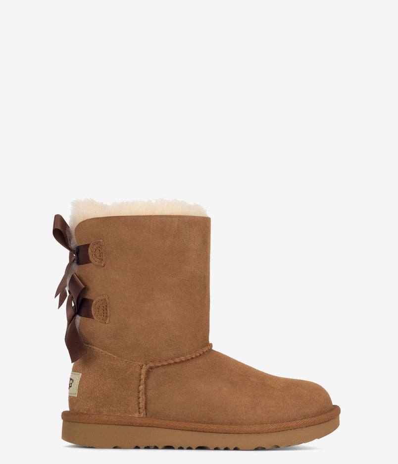 UGG Kids Bailey Bow II Sheepskin Boot - Chestnut