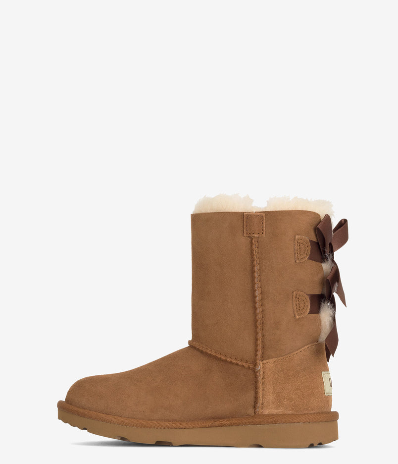 UGG Kids Bailey Bow II Sheepskin Boot - Chestnut