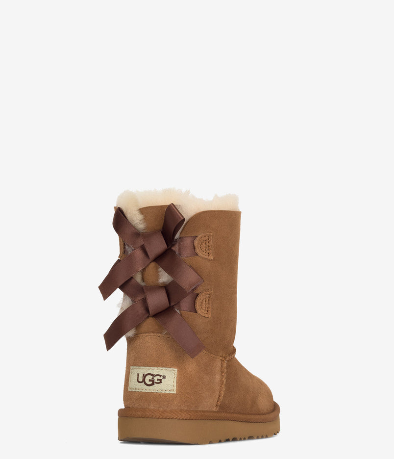 UGG Kids Bailey Bow II Sheepskin Boot - Chestnut