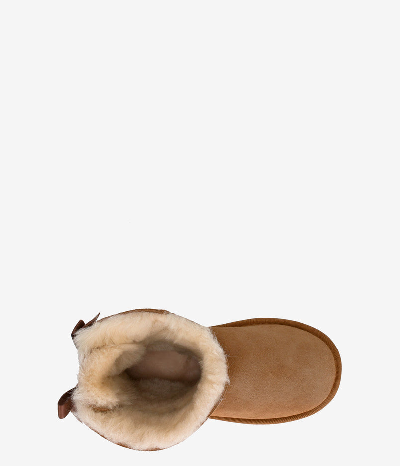 UGG Kids Bailey Bow II Sheepskin Boot - Chestnut