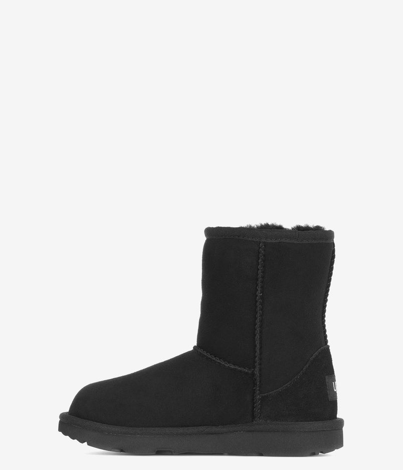 UGG Toddlers Classic Short II Sheepskin Boot - Black