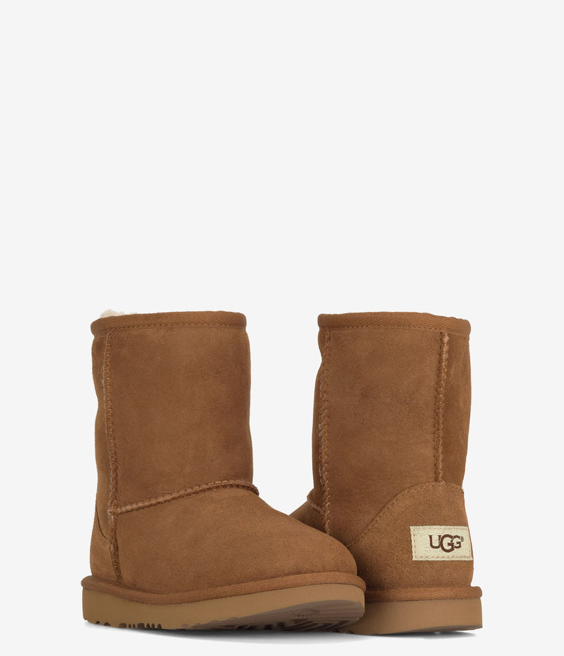 UGG Toddlers Classic Short II Sheepskin Boot - Chestnut