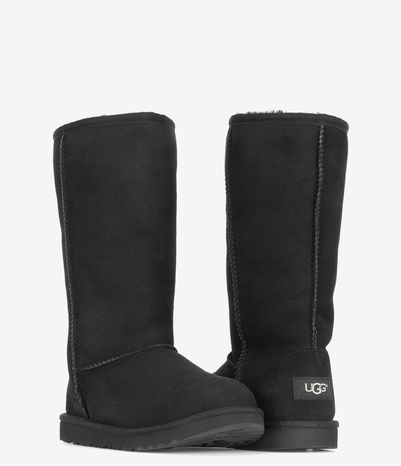 UGG Kids Classic II Tall Sheepskin Boot - Black