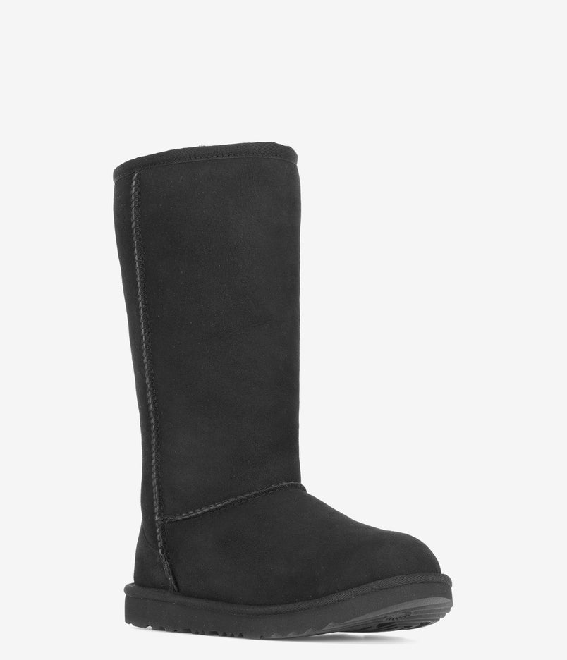 UGG Kids Classic II Tall Sheepskin Boot - Black