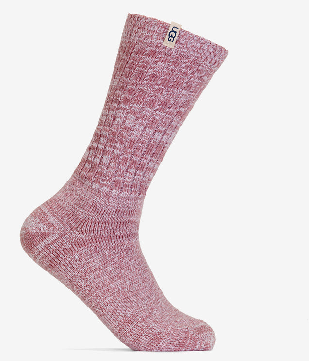 UGG Rib Knit Slouchy Crew Socks - Dusk