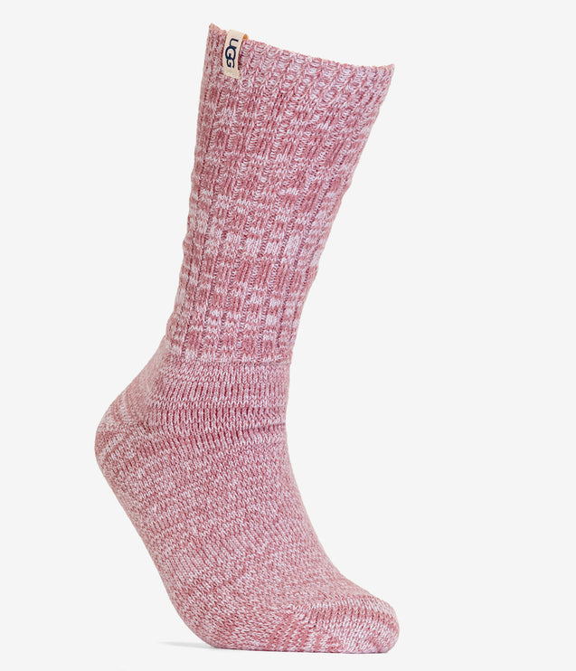 UGG Rib Knit Slouchy Crew Socks - Dusk