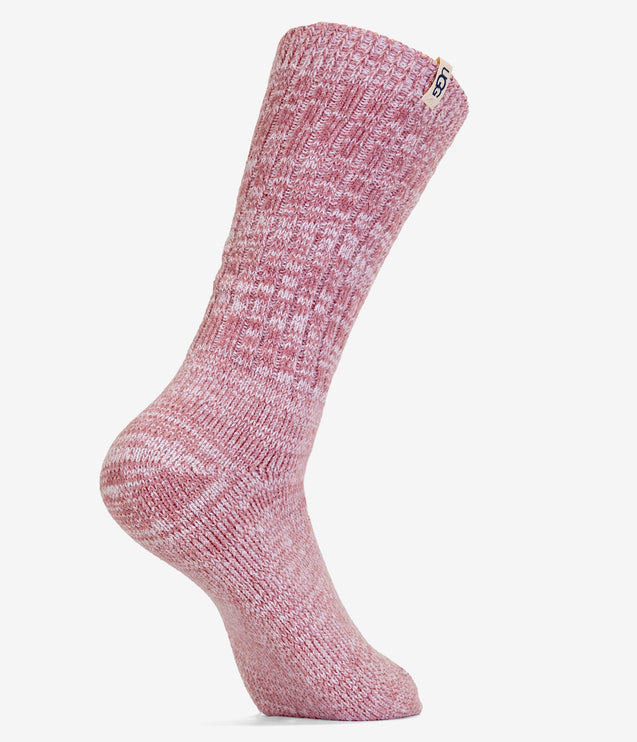UGG Rib Knit Slouchy Crew Socks - Dusk