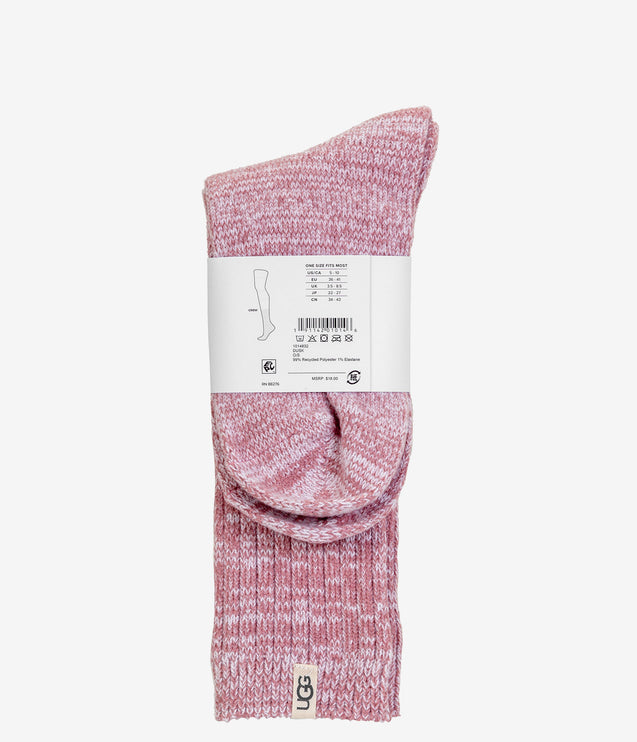 UGG Rib Knit Slouchy Crew Socks - Dusk