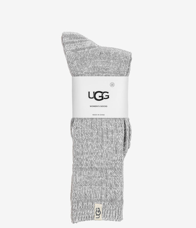 UGG Rib Knit Slouchy Crew Socks - Seal