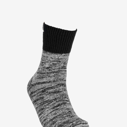 UGG Rib Knit Slouchy Quarter Socks - Black