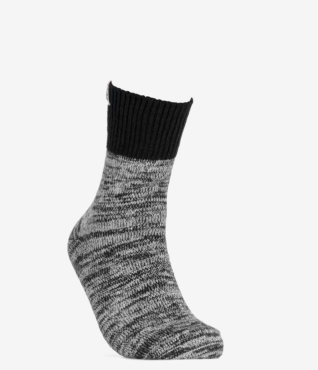 UGG Rib Knit Slouchy Quarter Socks - Black