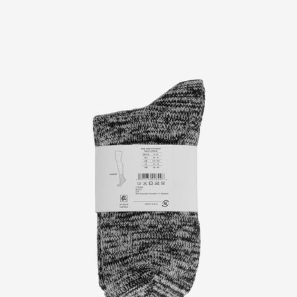 UGG Rib Knit Slouchy Quarter Socks - Black