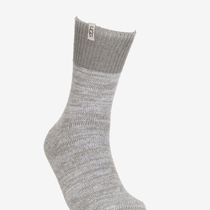 UGG Rib Knit Slouchy Quarter Socks - Seal