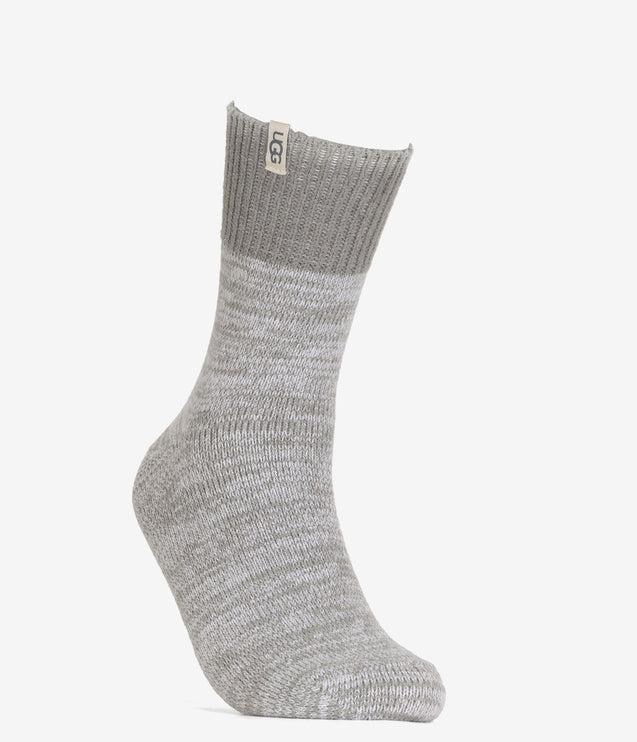 UGG Rib Knit Slouchy Quarter Socks - Seal