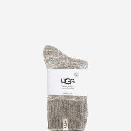 UGG Rib Knit Slouchy Quarter Socks - Seal