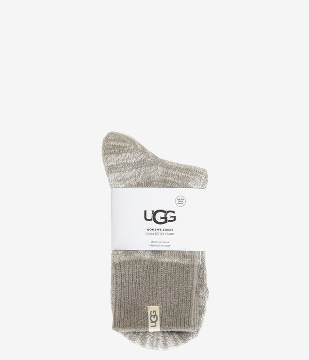UGG Rib Knit Slouchy Quarter Socks - Seal