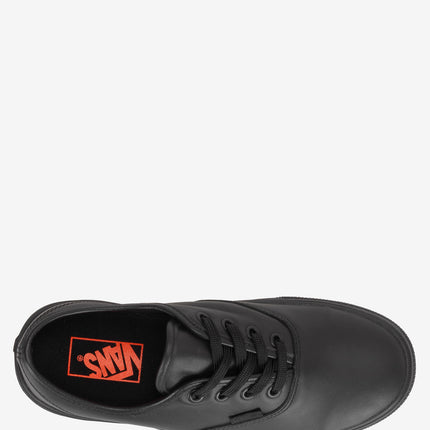 vans leather dress shoes Vans Authentic MFTM Slip Resistant Leather Shoe Black / Men 5.5/ Wos 7 / M