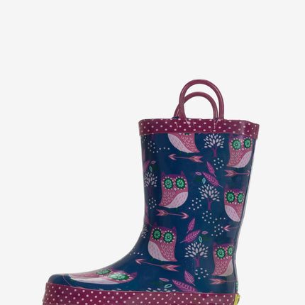 Western Chief Kids Owl Dream Rain Boot - Navy