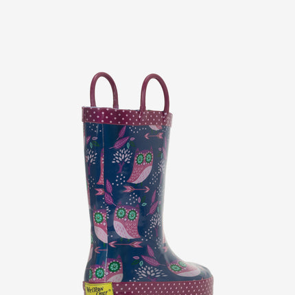 Western Chief Kids Owl Dream Rain Boot - Navy