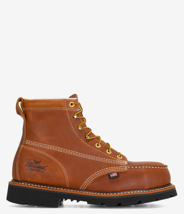 Thorogood American Heritage 6" Safety Toe Moc Toe MaxWear 90° Heel Boot - Men