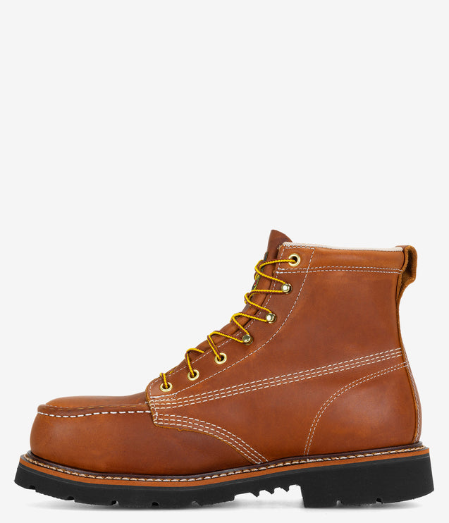 Thorogood American Heritage 6" Safety Toe Moc Toe MaxWear 90° Heel Boot - Men