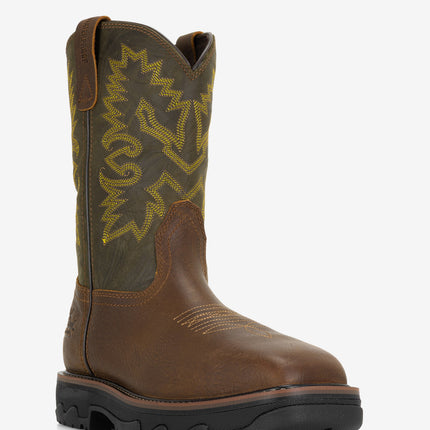 Thorogood Buffalo Ridge 11" Nano Square Toe WP Wellington Boot - Brown Sage