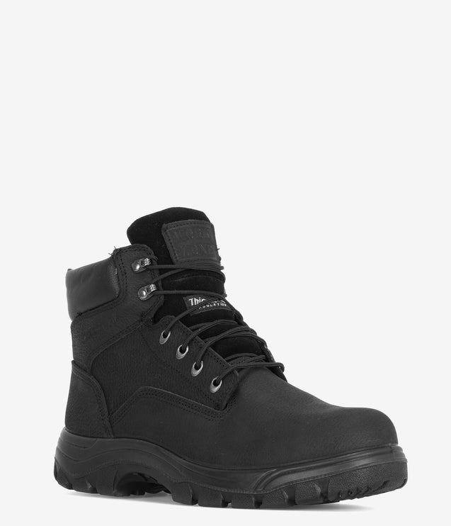 Work Zone 6" Safety Toe Waterproof Work Boot - Black