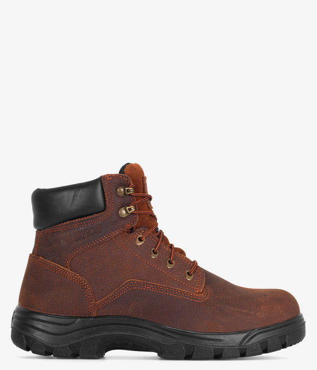 Work Zone 6" Safety Toe Waterproof Work Boot - Brown
