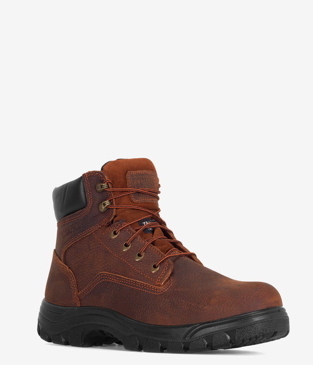 Work Zone 6" Safety Toe Waterproof Work Boot - Brown