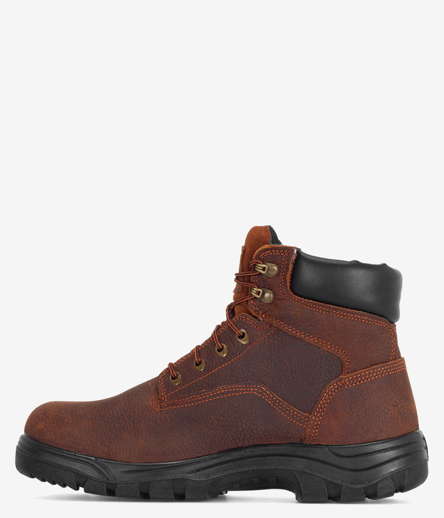 Work Zone 6" Safety Toe Waterproof Work Boot - Brown