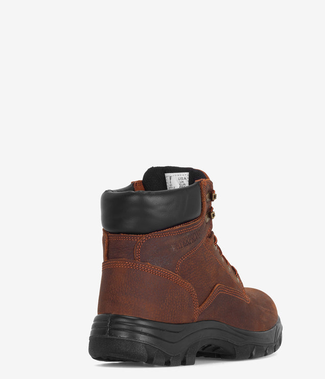 Work Zone 6" Safety Toe Waterproof Work Boot - Brown
