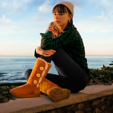 Women s UGG Bailey Button II Sheepskin Boot Boot World