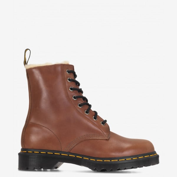 Dr. Martens 1460 Serena Faux Fur-Lined Leather Boots