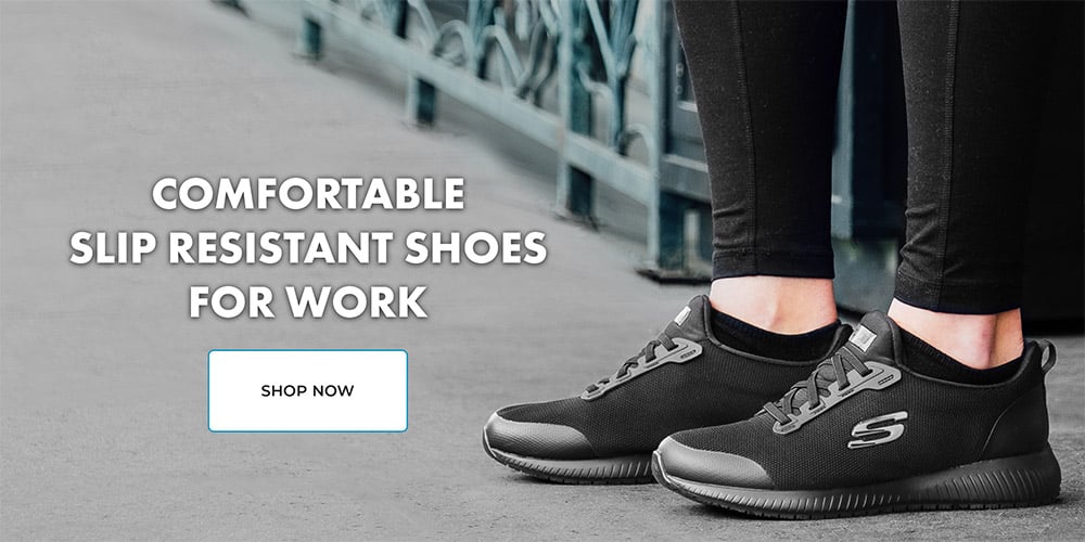 Comfortable slip resistant shoes for work. Shop now!