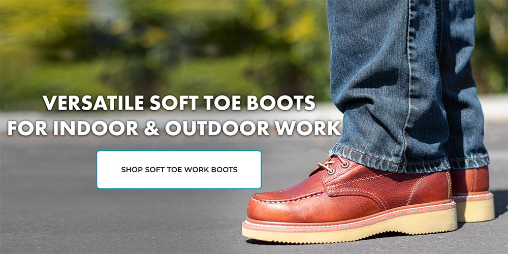 Versatile soft toe boots for indoor and outdoor work. Shop now!